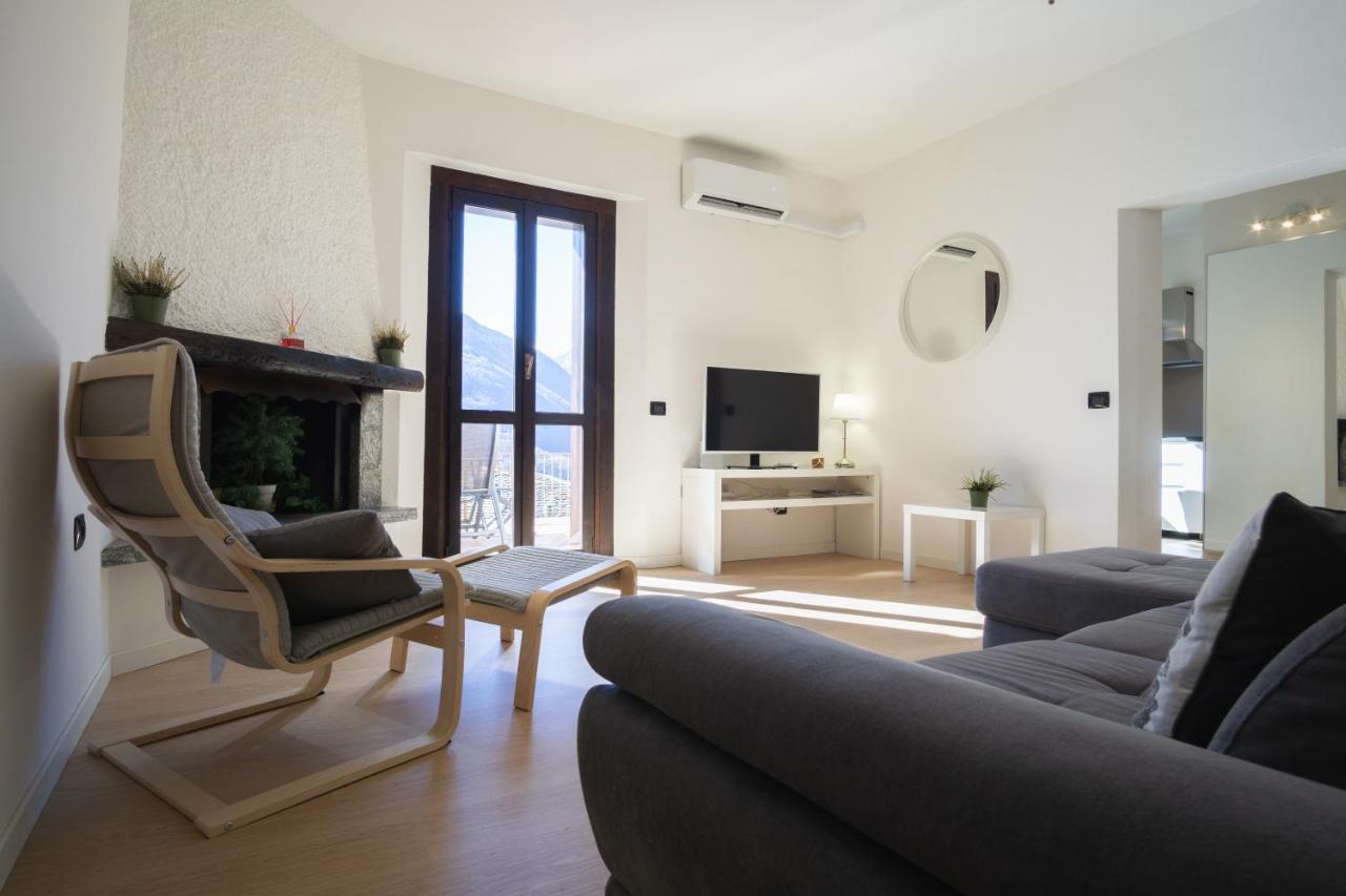 Panoramic Apartment Italian Alps Valtellina Near Sondrio, Tirano Poggiridenti Kültér fotó